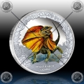 1oz TUVALU $1 REMARKABLE REPTILES "FRILLED NECK LIZARD" 2013